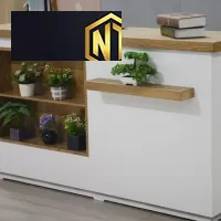 Xưởng Nội Thất Ngọc Thịnh - Quầy thu ngân kết hợp kệ hiện đại & sang trọng